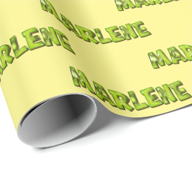 Marlene Kiwi Fruit Geschenk papier Geschenkpapier (Rolleneckpunkt)
