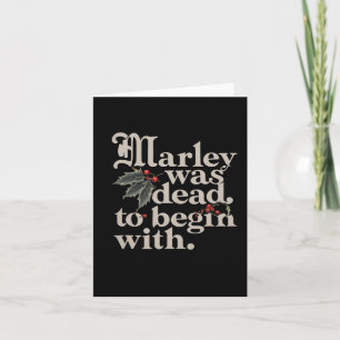 Marley war von Anfang an tot Lustiges Zitat Tee Karte