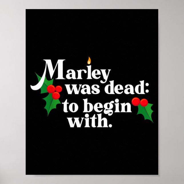 Marley Was Dead_ To Begin With Charles Ens Christm Poster (Vorne)