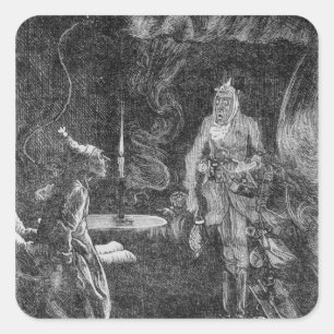 Marleys Geist Quadratischer Aufkleber