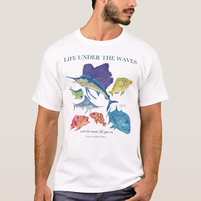 marlin and More | Ocean Life T-Shirt (Vorderseite)