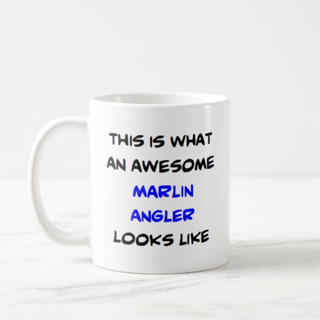 Marlin angler, phantastisch kaffeetasse (Links)