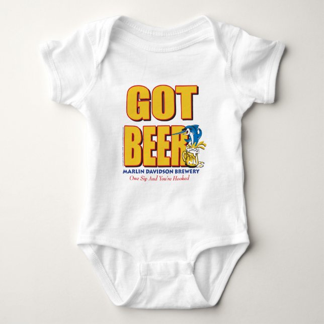 Marlin Davidsons Brewery - Got Beer Baby Strampler (Vorderseite)