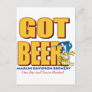 Marlin Davidsons Brewery - Got Beer Postkarte