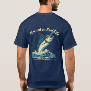 Marlin Fish Hooked on Reel Life T-Shirt