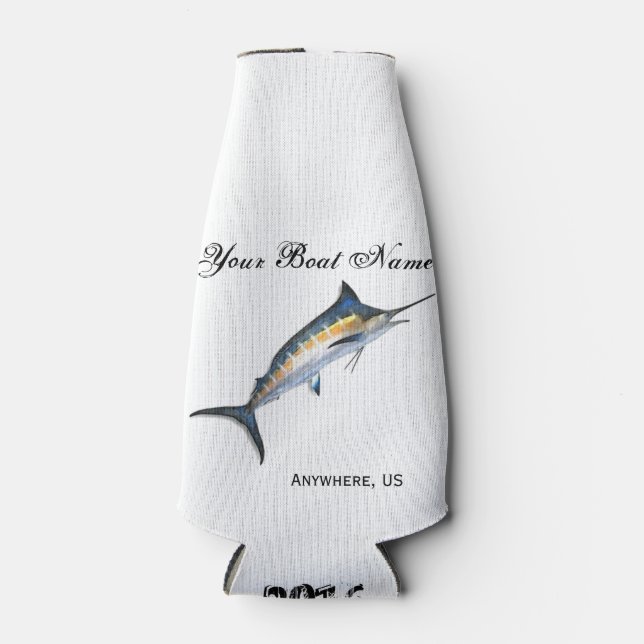 Marlin für benutzerdefiniertes Boot Flaschenkühler (Vorderseite)