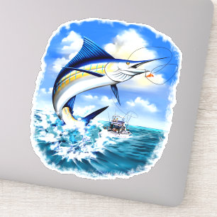 Marlin Ocean Sportfischerei  Aufkleber