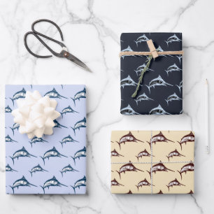 Marlin Pattern Geschenkpapier Set