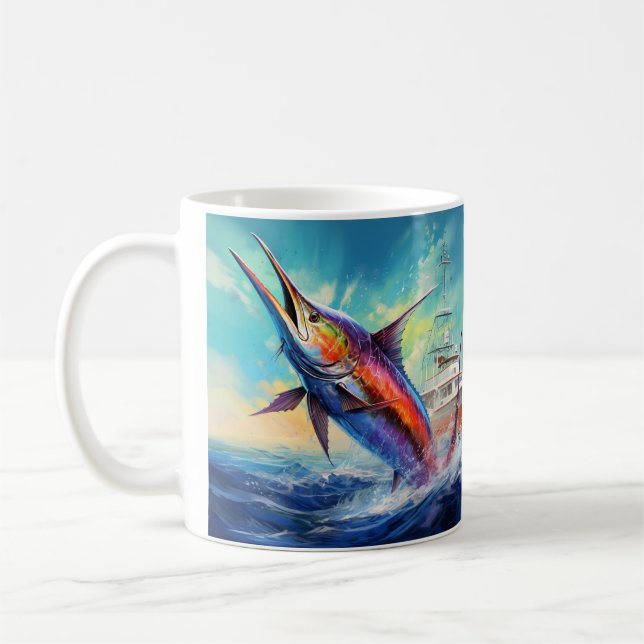 Marlin, Segelfisch-Tasse Kaffeetasse (Links)
