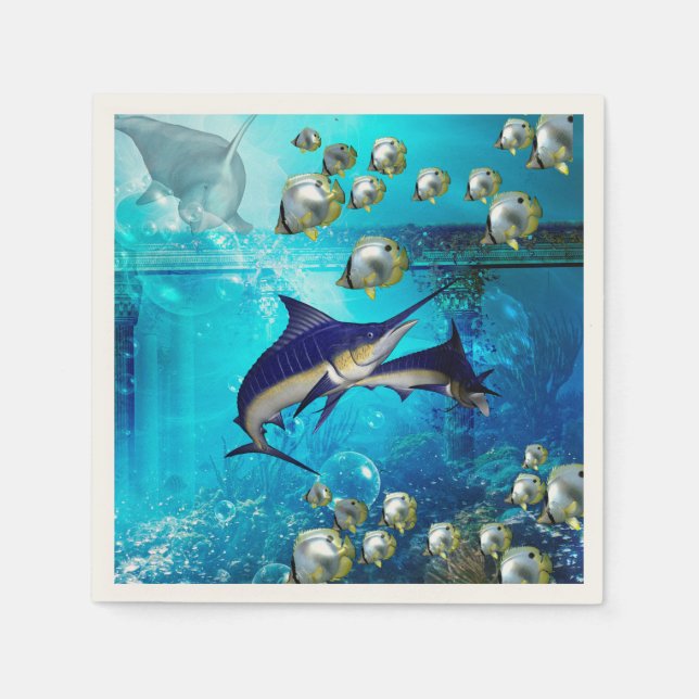 Marlin Serviette (Vorderseite)