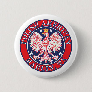 Marlin Texas Polnischer Adler Button
