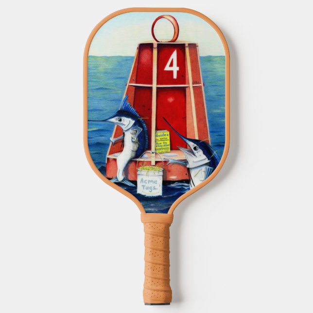 Marlins an der Boje Pickleball Schläger (Vorderseite)