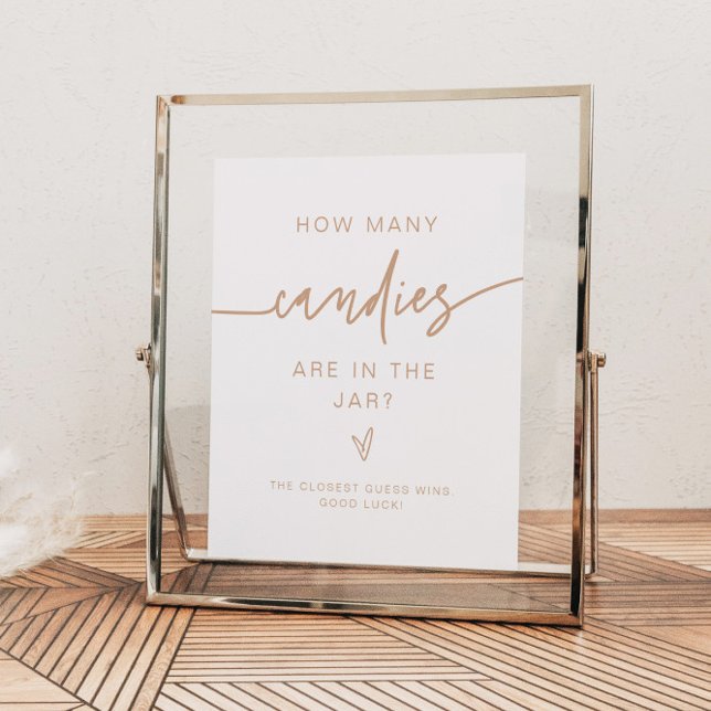 MARLO Beige Wie viele Candies Baby Showspiele Poster (Von Creator hochgeladen)