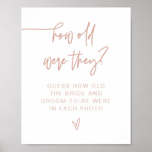 MARLO Blush Pink Moderne wie alt waren sie untersc Poster