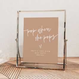 MARLO Boho Beige und Creme Pop, wenn sie Pop unter Poster