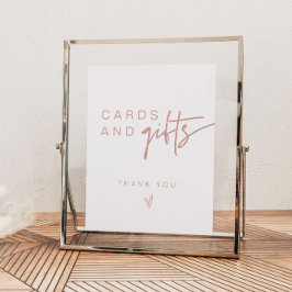 MARLO Boho Blush Pink Karten und Geschenke Untersc Poster