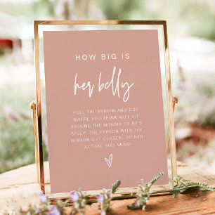 MARLO Boho Blush Pink Wie groß ist ihr Bauchspiel Poster