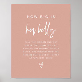 MARLO Boho Blush Pink Wie groß ist ihr Bauchspiel Poster