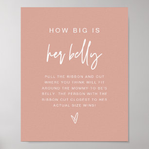 MARLO Boho Blush Pink Wie groß ist ihr Bauchspiel Poster