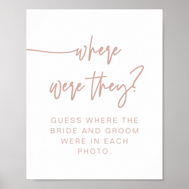 MARLO Boho Blush Pink wo sie unterschrieben haben Poster (Vorne)