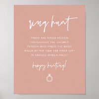 MARLO Boho Blush Ring Hunt Brautparty Game Pos