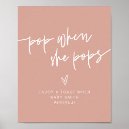 MARLO Boho Blush und Beige Pop, wenn sie Pop unter Poster