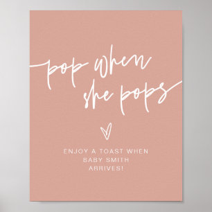 MARLO Boho Blush und Beige Pop, wenn sie Pop unter Poster