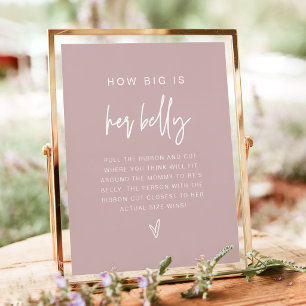 MARLO Boho Dusty Rose Wie groß ist ihr Bauchspiel Poster