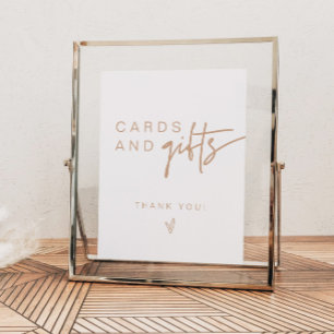 MARLO Boho Earth Tone Beige Karten und Geschenksze Poster