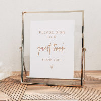 MARLO Boho Earth Toned Beige Guestbook Sign