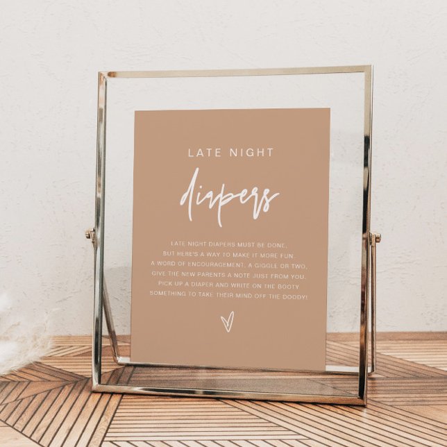 MARLO Boho Earth Tonspate Night Diapers Game Poster (Von Creator hochgeladen)