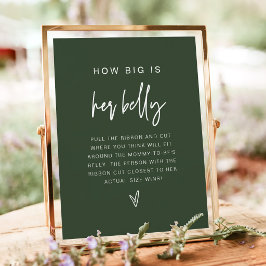 MARLO Boho Forest Green wie groß ist ihr Bauchspie Poster