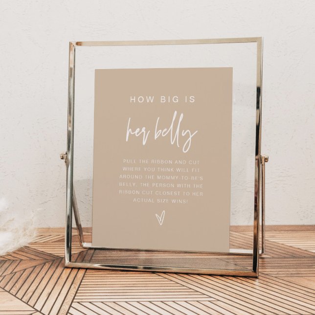 MARLO Boho Terracotta Wie groß ist ihr Bauchspiel Poster (Von Creator hochgeladen)