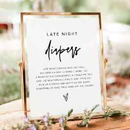 MARLO Bold Modern Late Night Diapers Game Poster