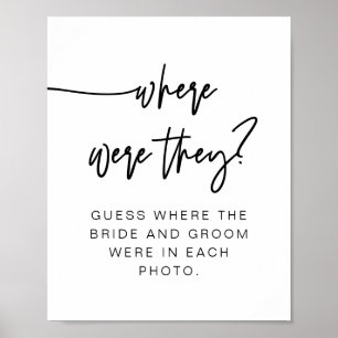 MARLO Bold Modern Wo waren sie Schild