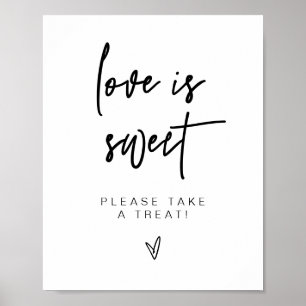 MARLO Bold Moderne Liebe ist Sweet Leckerei Gefall Poster