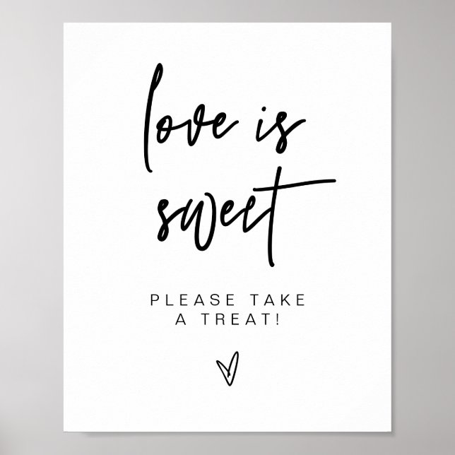 MARLO Bold Moderne Liebe ist Sweet Leckerei Gefall Poster (Vorne)
