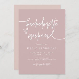 MARLO Dusty Rose Bachelorette Einladung