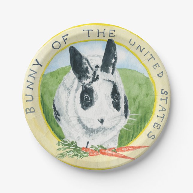 Marlon Bundo Pappteller (Vorderseite)