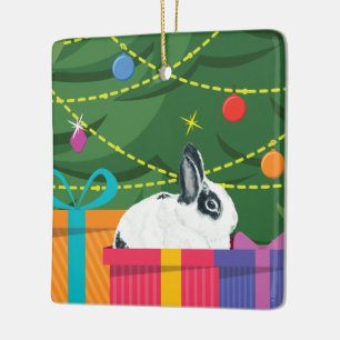 Marlon Bundo Weihnachtsgeschenkverzierung Keramikornament