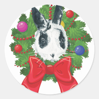 Marlon Bundo Weihnachtskrittelsticker Runder Aufkleber