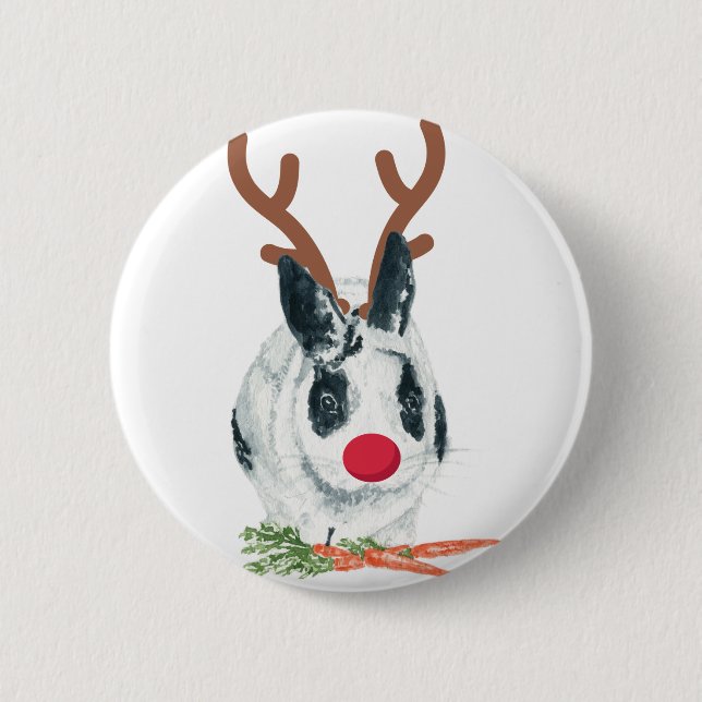 Marlon Bundo Weihnachtsrudolph-Knopf Button (Vorderseite)