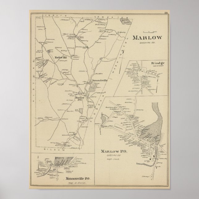 Marlow, Cheshire Co Poster (Vorne)