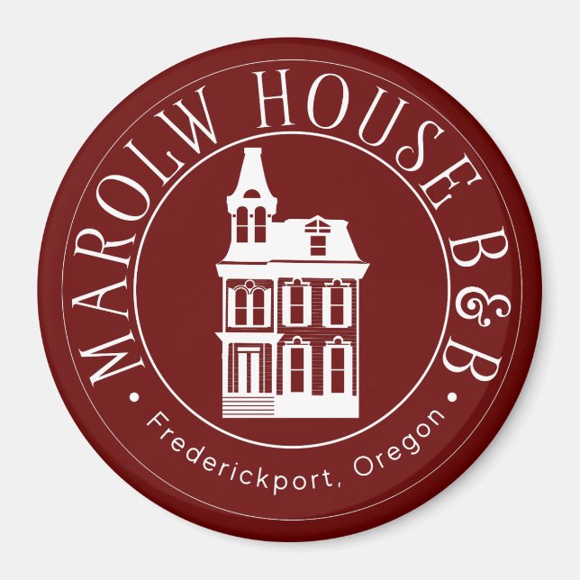 Marlow House B & B Magnet (Vorne)