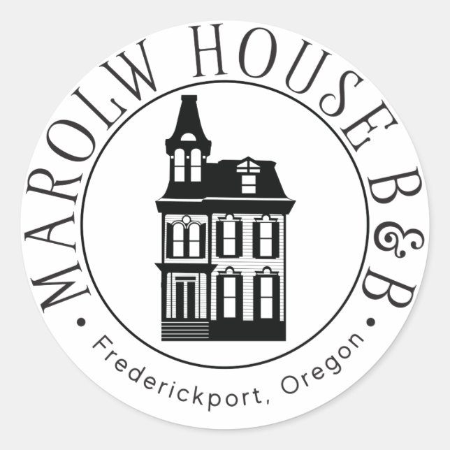 Marlow House B & B Stickers (Vorderseite)