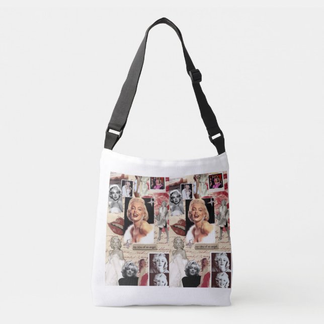 MARLYNMONROE TOTE BAG TRAGETASCHEN MIT LANGEN TRÄGERN (Vorderseite)