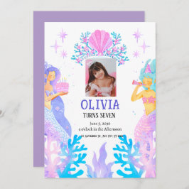 Marmaid Geburtstag Einladung