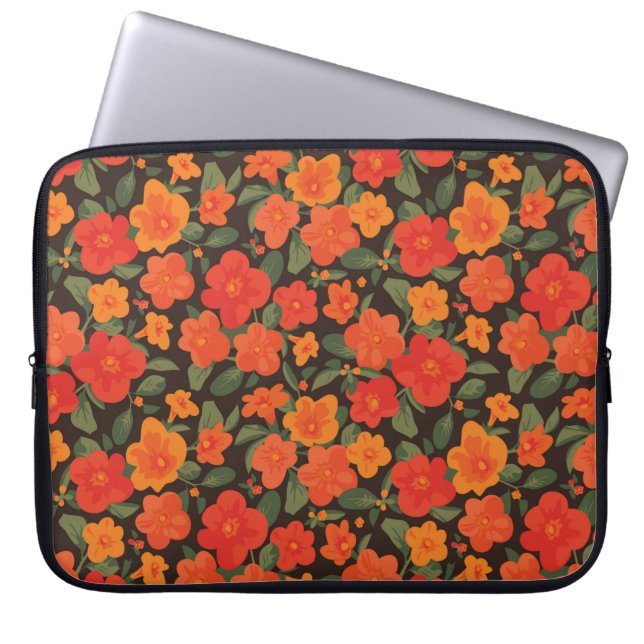 Marmalade Bush. Streptosolen jamesonii Pattern Laptopschutzhülle (Vorderseite)