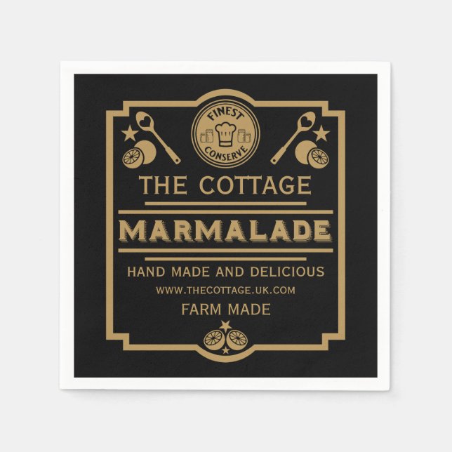 Marmalade Conserve Maker Serviette (Vorderseite)