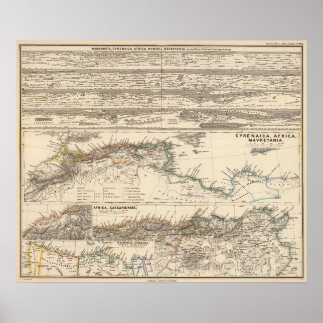 Marmarica, Kyrenaika, Afrika, Numidia Poster (Vorne)